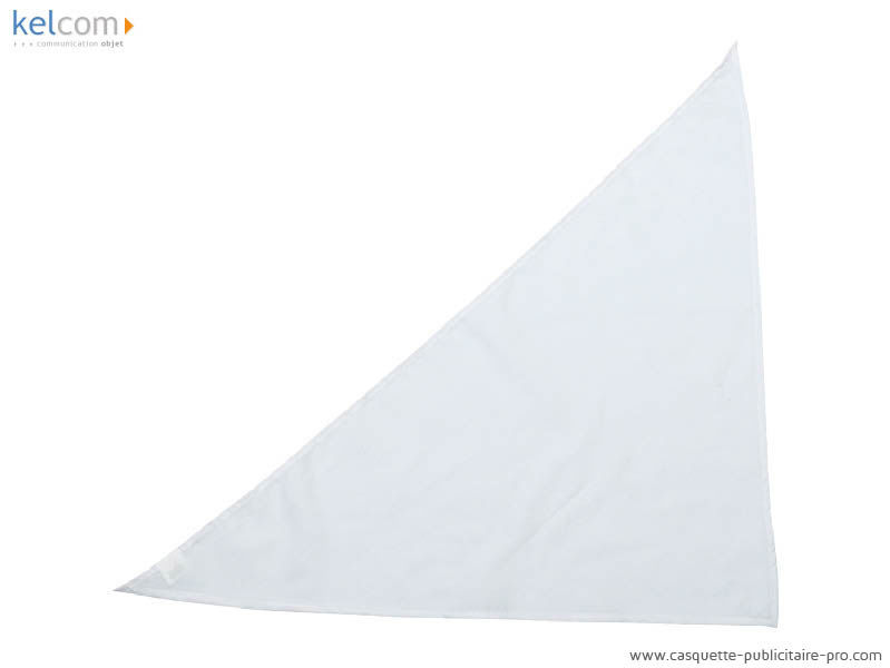Bandana triangle publicitaire Blanc