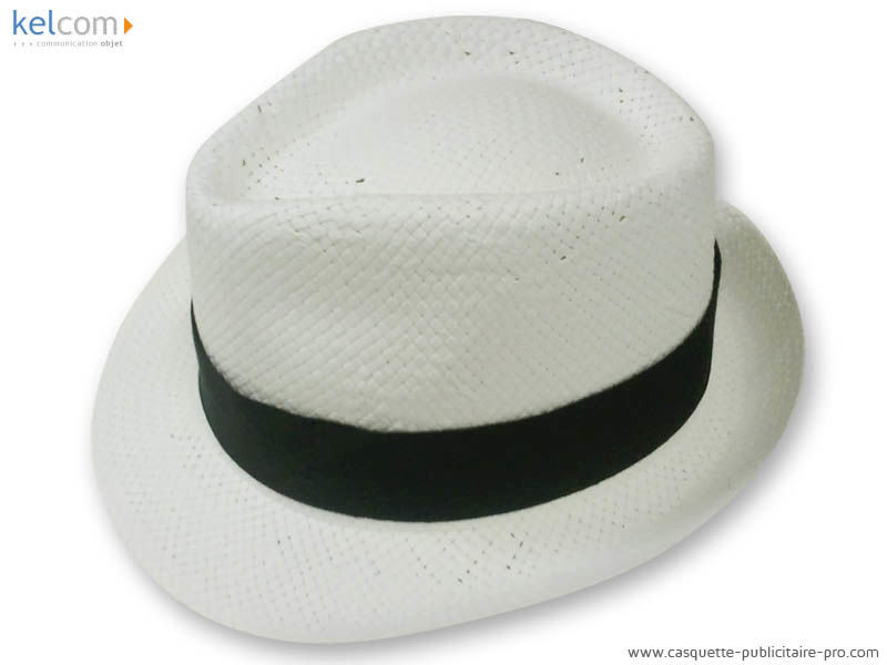 Chapeau Panama publicitaire Blanc