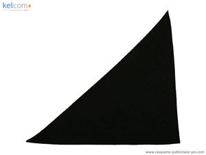 Bandana triangle publicitaire Noir