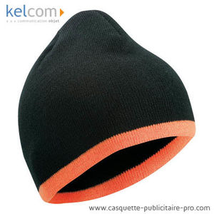 Bonnet confortable Noir Orange