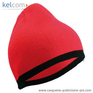 Bonnet confortable Rouge Noir