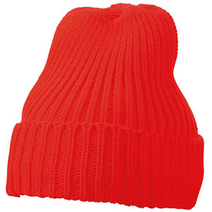 Bonnet tricot chaud Rouge
