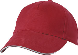casquette broderie Rouge