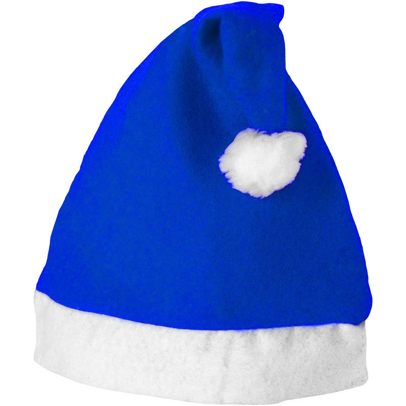 Bonnet de Noël Publicitaire | Darling Bleu royal Blanc