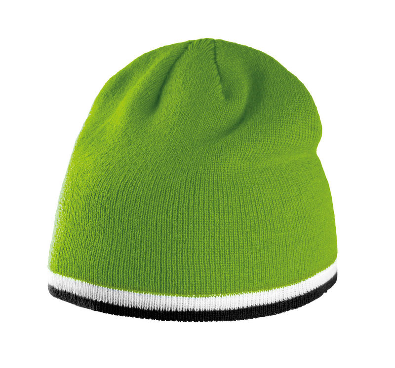 Bonnet publicitaire | Budu Lime Blanc Noir