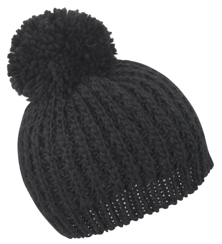 Bonnet publicitaire | Flute Pom Pom Noir 1