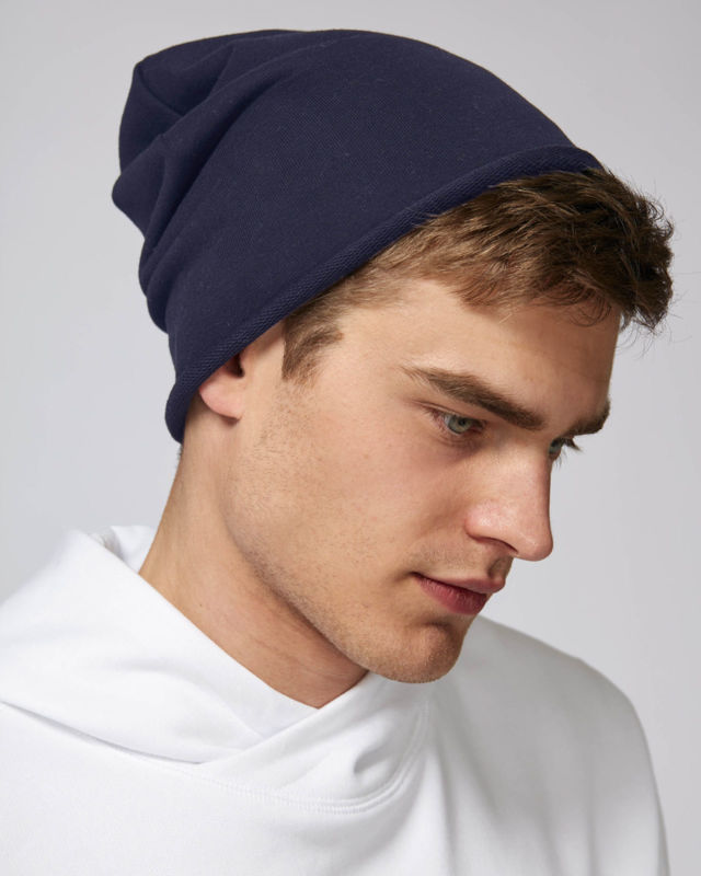 Bonnet publicitaire | Terry Beanie Bleu marine