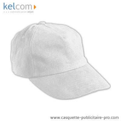 Casquette 5 panneaux Blanc