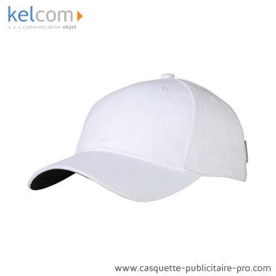 Casquette Badge publicitaire Blanc Noir