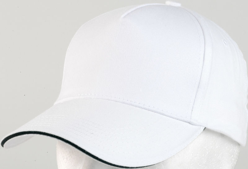 casquette broderie Blanc