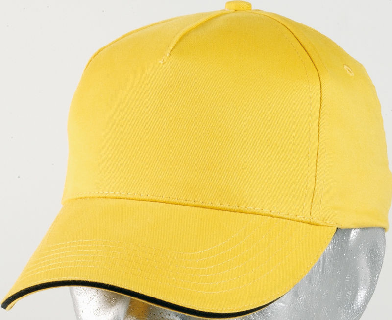 casquette broderie Jaune