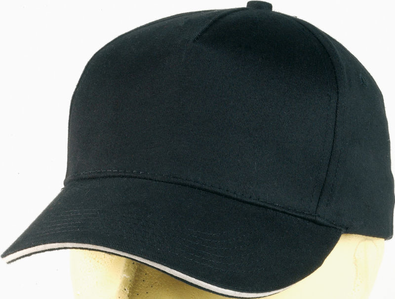 casquette broderie Noir