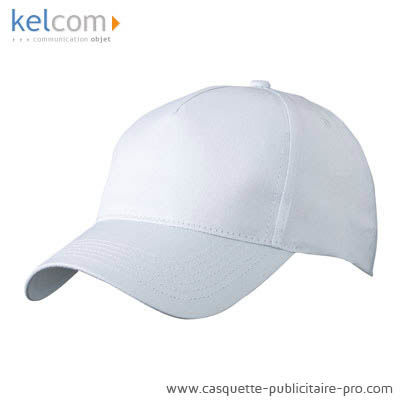 Casquette coton pub Blanc