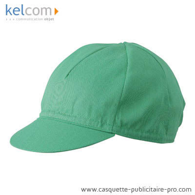 Casquette cycliste publicitaire Vert