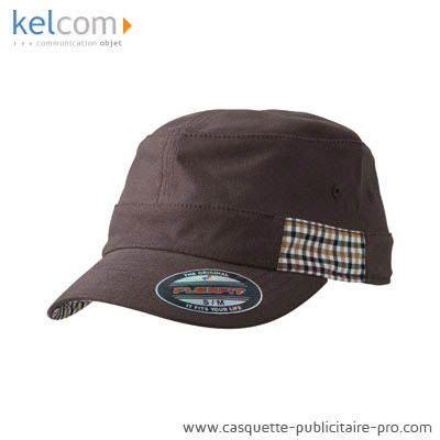 Casquettes Militaires logo Marron