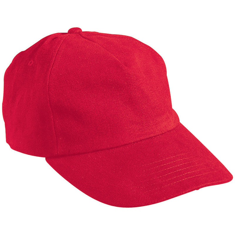 Casquette personnalisée classique 5 panneaux | Noowoo Rouge Vif