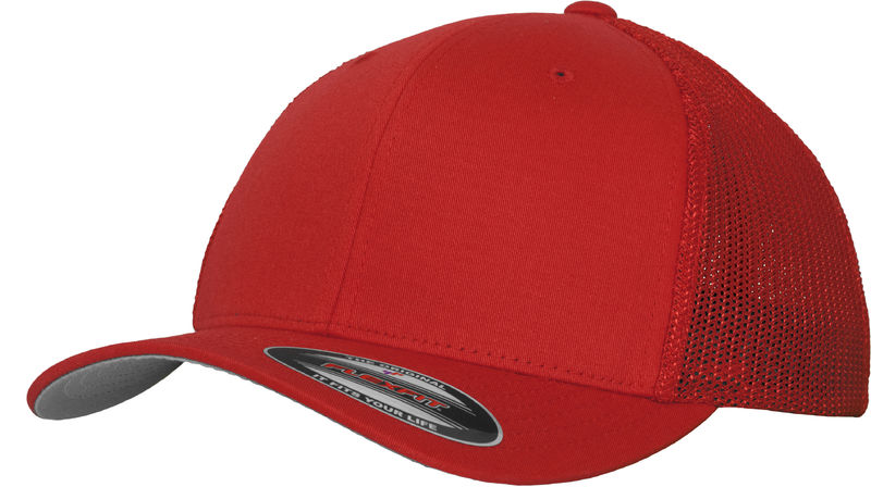 Casquette personnalisée 6 panneaux avec filet | Lime Rouge 1