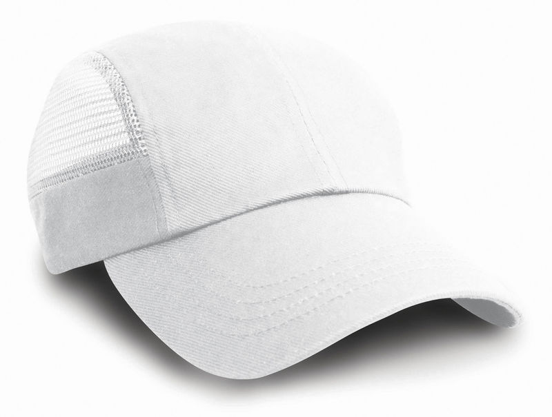 Casquette personnalisée 6 panneaux avec filet | Rako Blanc 1