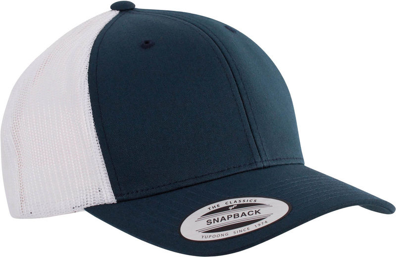 Casquette personnalisée 6 panneaux avec filet | Luggy Marine Blanc