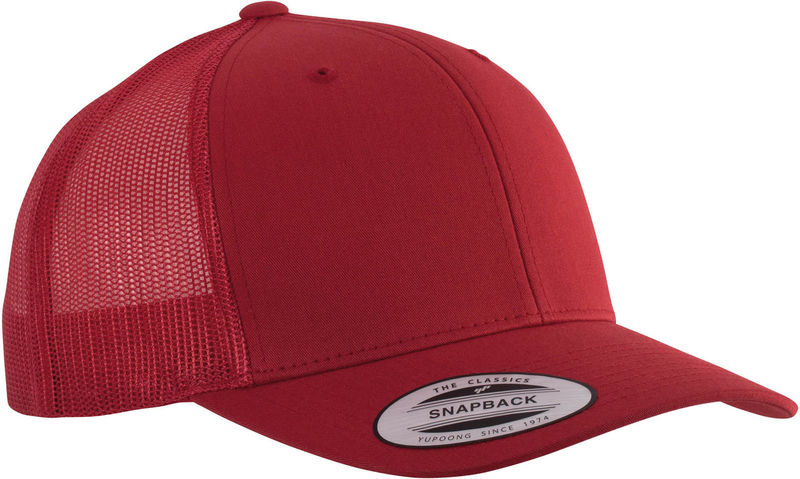 Casquette personnalisée 6 panneaux avec filet | Luggy Rouge