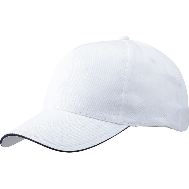 Casquette personnalisée classique 5 panneaux | Cafe Blanc Marine