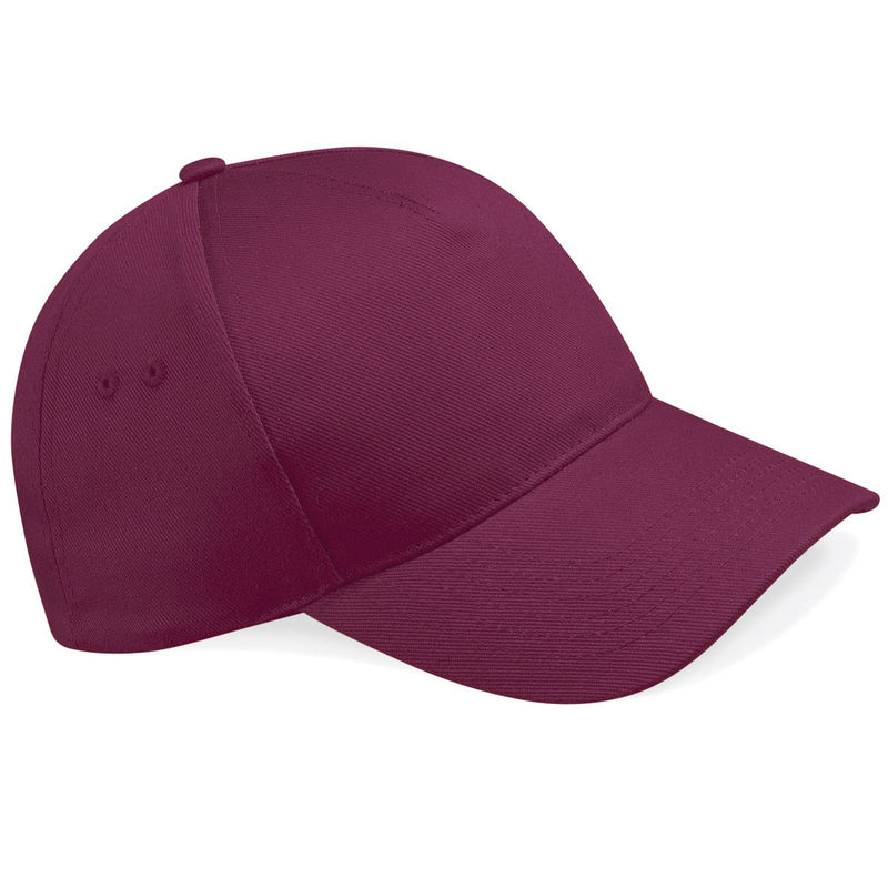 Casquette personnalisée classique 5 panneaux | Qahu Bordeaux 1