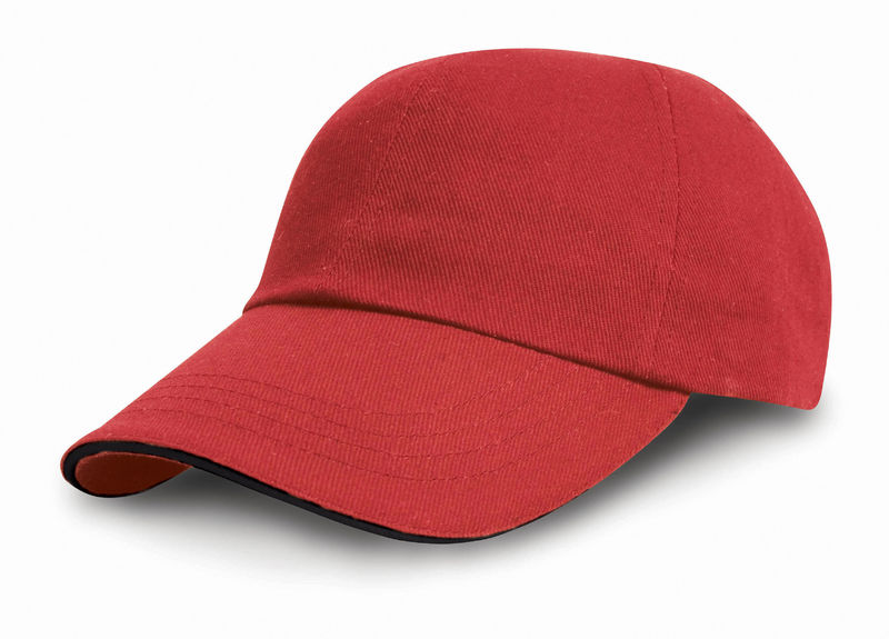 Casquette personnalisée classique 6 panneaux | Givi Rouge Noir 1