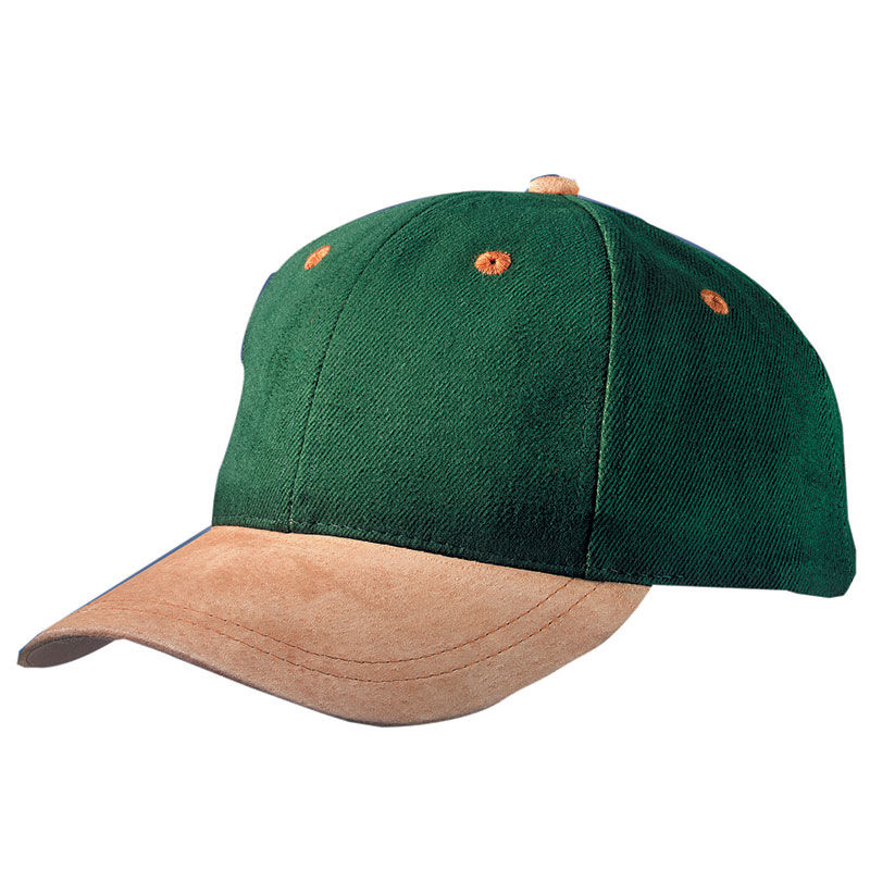 Casquette personnalisée classique 6 panneaux | Goxi Vert foncé Beige