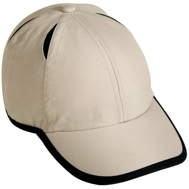 Casquette personnalisée classique 6 panneaux | Loffa Beige clair Noir