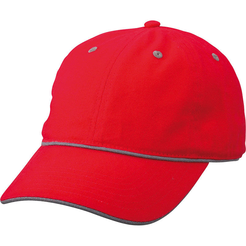 Casquette personnalisée classique 6 panneaux | Lyca Rouge Gris foncé