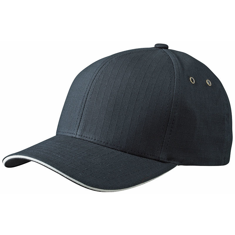 Casquette personnalisée classique 6 panneaux | Poole Noir Crème