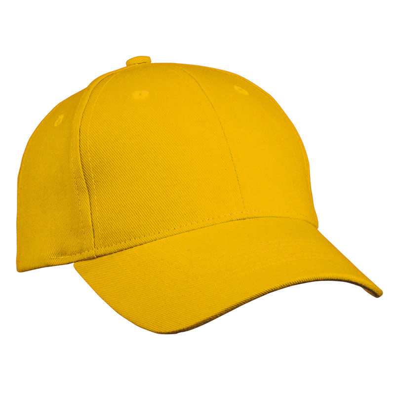 Casquette personnalisée classique 6 panneaux | Qetu Jaune Doré