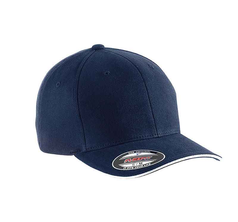 Casquette personnalisée classique 6 panneaux | Quke Marine Blanc