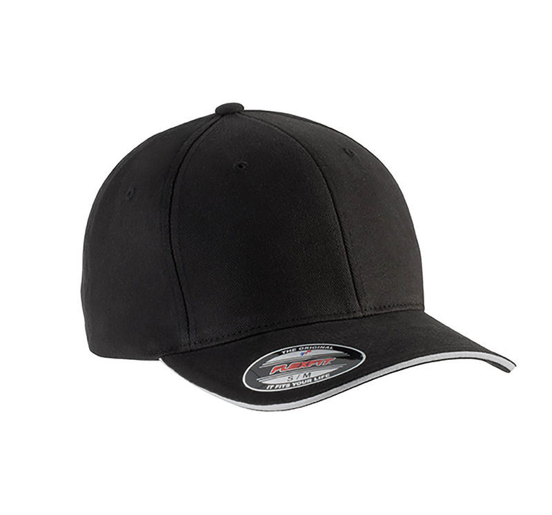 Casquette personnalisée classique 6 panneaux | Quke Noir Blanc