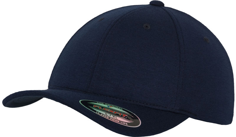 Casquette personnalisée classique 6 panneaux | Double Jersey Marine 1