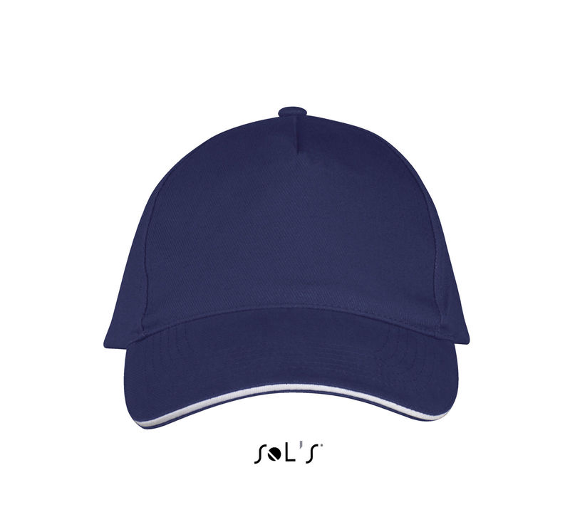 Casquette personnalisée classique 5 panneaux | Long Beach Marine Blanc