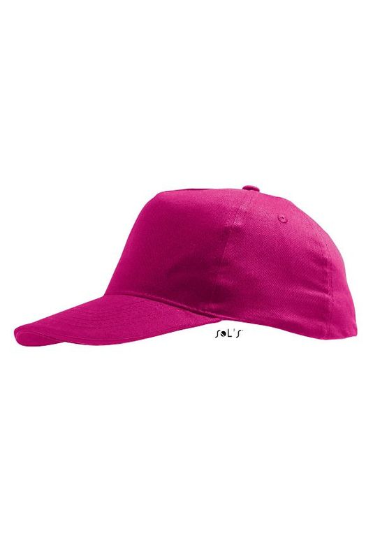 Casquette personnalisée classique 5 panneaux | Sunny Kids Fuchsia