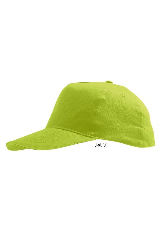 Casquette personnalisée classique 5 panneaux | Sunny Kids Vert pomme