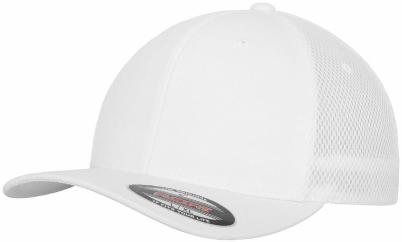 Casquette personnalisée classique 6 panneaux | Tactel Mesh Blanc 1