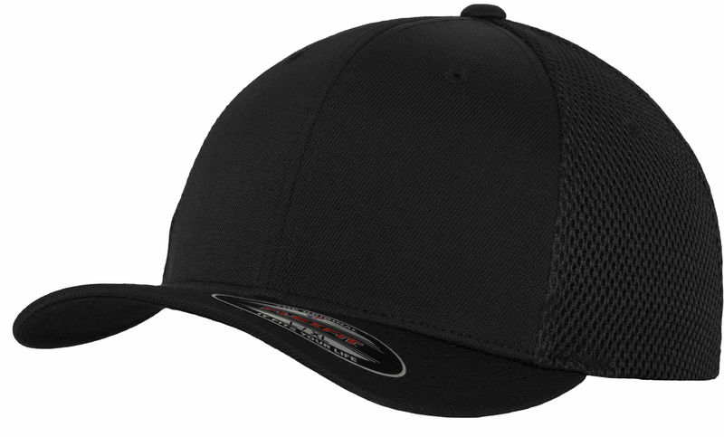 Casquette personnalisée classique 6 panneaux | Tactel Mesh Noir 1