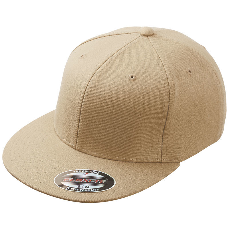 Casquette personnalisée plate 6 panneaux | Goqu Beige