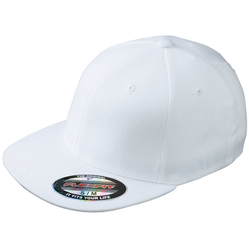 Casquette personnalisée plate 6 panneaux | Goqu Blanc