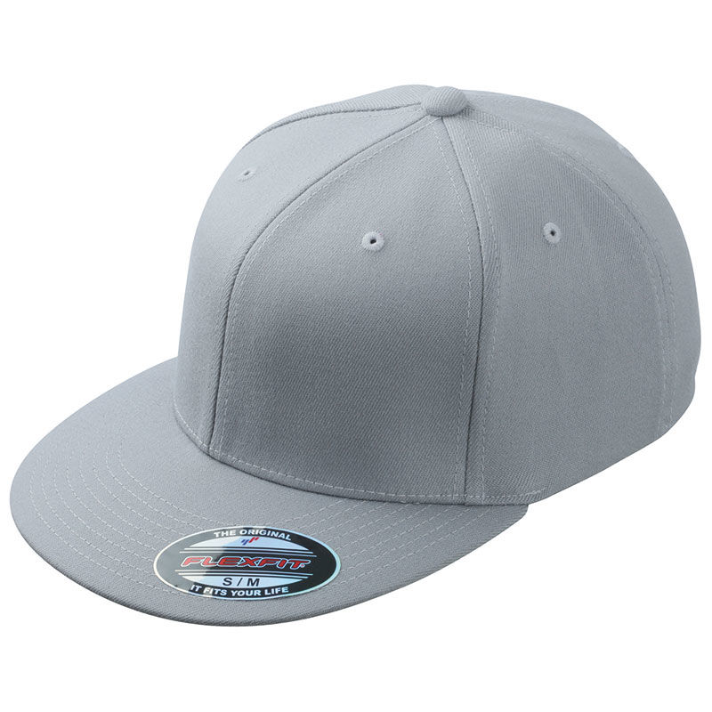 Casquette personnalisée plate 6 panneaux | Goqu Gris clair