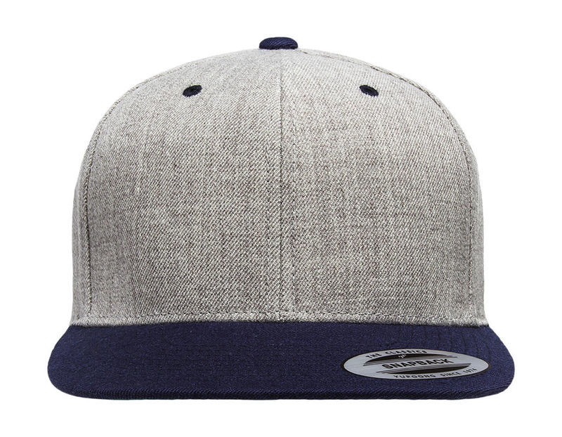 Casquette personnalisée plate 6 panneaux | Tetu Heather Navy 1