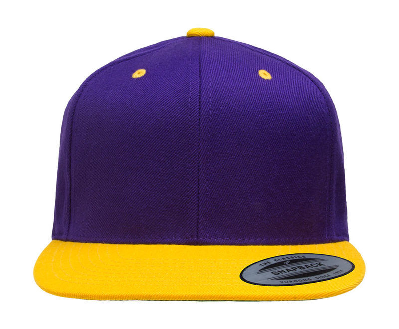 Casquette personnalisée plate 6 panneaux | Tetu Purple Gold 1