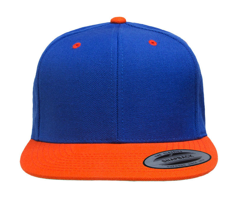 Casquette personnalisée plate 6 panneaux | Tetu Royal Orange 1