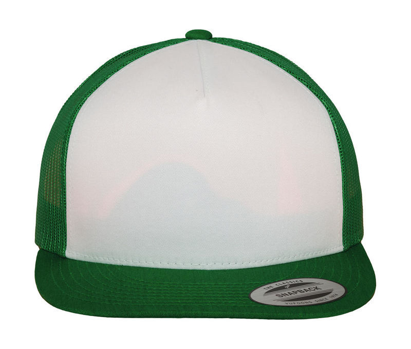 Casquette publicitaire 5 panneaux avec filet | Qoova Kelly White Kelly 1