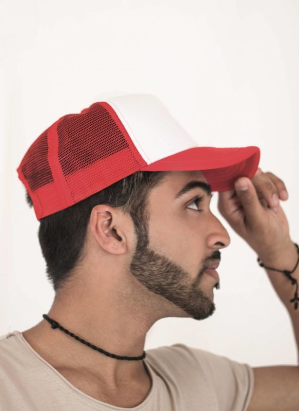 Casquette publicitaire 5 panneaux avec filet | Rove