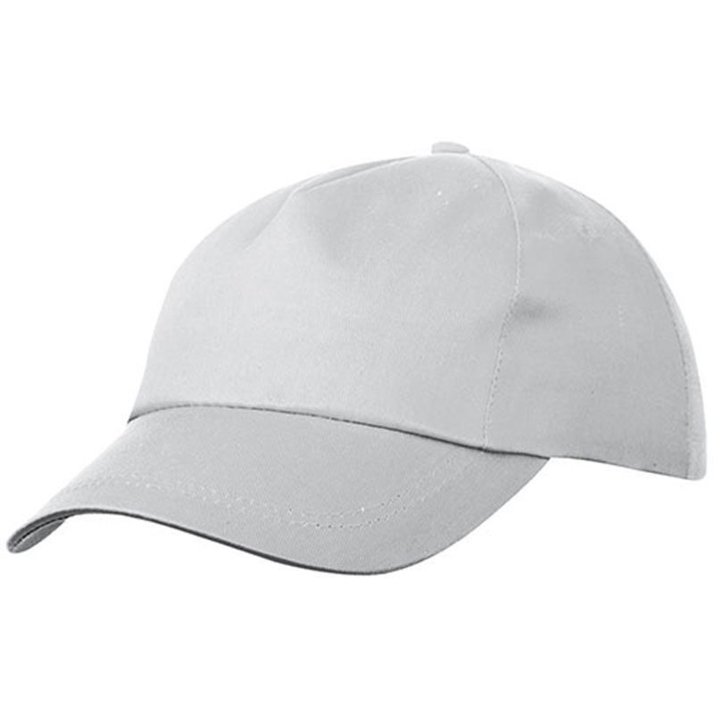 Casquette publicitaire 5 panneaux | Yoju Gris clair