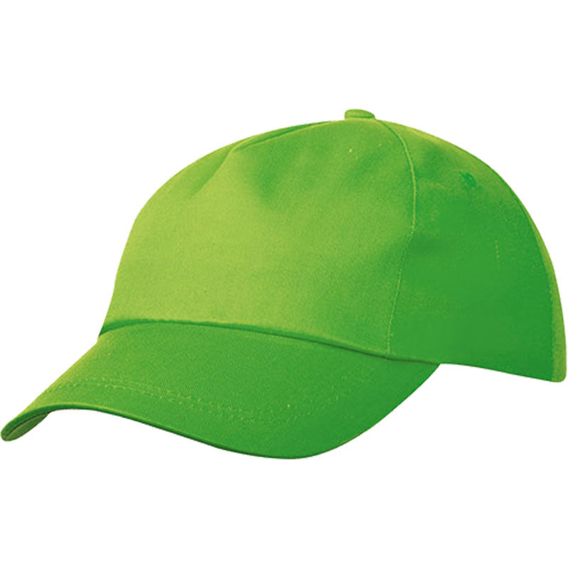 Casquette publicitaire 5 panneaux | Yoju Vert citron